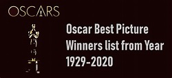 Best Picture Oscar Winners Printable Form - Printable Forms Free Online