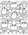 Pusheen Printable Coloring Pages