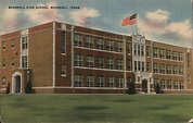 Marshall High School Texas Postcard