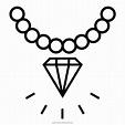 Diamond Necklace Coloring Page - Ultra Coloring Pages