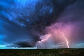 A beautiful stormy sky with lightning above the field wallpapers and ...