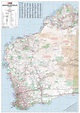 Buy large wall map of Western Australia with hang rails - Mapworld