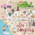 Los Angeles | Illustrated map, Los angeles travel guide, Los angeles travel