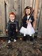 Chucky and his bride, sibling costumes, toddler duo costumes. Chucky ...
