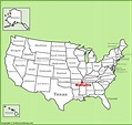 Memphis location on the U.S. Map - Ontheworldmap.com