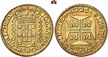 Johann V., 1706-1750. 24.000 Reis (Nennwert: 20.000 Reis = Dobrao) 1725 ...