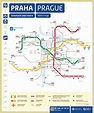 Prague metro map - Prag metro map (Bohemia - Czechia)