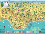 illustrated Santa Barbara metropolitan area map