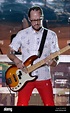 MIAMI FL - JUNE 14: Scott Shriner of Weezer performs at Bayfront Park ...