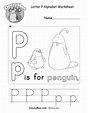 Letter P Alphabet Activity Worksheet - Doozy Moo
