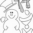 Muñeco de nieve para colorear y vestir - Cosas Divertidas Navidad
