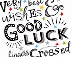 Printable Good Luck Card Very Best Wishes & Good Luck Fingers Crossed ...
