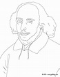 Dibujos para colorear william shakespeare - es.hellokids.com