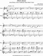 Davy Jones from Pirates of the Caribbean – Easy Sheet Music Arrangement ...