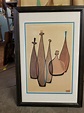 Robert Lyons Mid Century Print Bottles Art Print Framed Art | Etsy ...