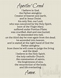 Apostles' Creed Prayer Print Instant Download Printable - Etsy