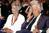 Marella Agnelli et Gianni Agnelli au centième anniversaire de l ...