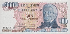 100 Pesos Argentinos - Argentine – Numista