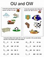 Phonics Worksheets..Rules to remember to teach difference between OU ...