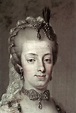 Closeup of a portrait of Maria Amalia, Duchess of Parma. She was one of ...