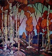 artist tom thomson | Decorative Landscape, Birches by Tom Thomson ...