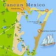 Cancún Mapa Político Región | Mapa Político Ciudad Región Geográfica Mexico