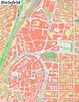 Karte von Bielefelds Zentrum