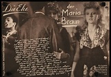 The Marriage of Maria Braun (Die Ehe der Maria Braun)