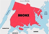Bronx carte » Vacances - Guide Voyage