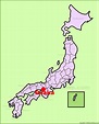 Osaka location on the Japan Map - Ontheworldmap.com