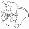 Dumbo, el elefante volador para colorear - Dumbo Coloring Pages ...