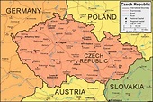 Czech republic map with cities - Map of Czech republic with cities ...