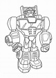 Kolorowanka Transformers robot rescue bots do druku i online