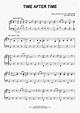 Time After Time Piano Sheet Music | OnlinePianist