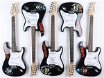 Guns N' Roses Set of (5) Full-Size Electric Guitars signed by Axl Rose ...