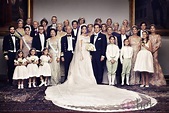 Fotografía oficial de la Casa Real Sueca tras la boda de la princesa ...