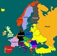 Mapa Politico De Europa Con Nombres En Español