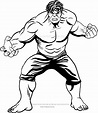 Dibujo de Hulk (de la película) para colorear