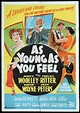 AS YOUNG AS YOU FEEL Original One sheet Movie Poster Marilyn Monroe ...