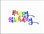 Free Rainbow Happy Birthday Printable - Oh My Creative