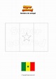 Dibujo para colorear Bandera de senegal - Supercolored.com