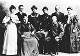 Auguste Schmidt mit Eltern und Geschwistern