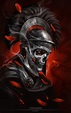 Centurion, Kazimirov Dmitriy | Skull artwork, Skull art, Skull wallpaper