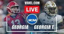 Highlights and Touchdowns: Georgia 45-0 Georgia Tech in NCAAF ...
