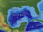donde esta ubicado el golfo de mexico en el mapa