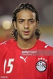 A picture shows Egypt star striker Ahmed 'Mido' Hossam player in ...