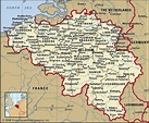 Belgium geographical facts. Map of Belgium with cities. Belgium on the ...