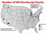 Where UB Churches in the USA are Located - UBCentral