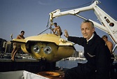 Jacques Cousteau and his "Diving Saucer" (1960's) : r/OldSchoolCool