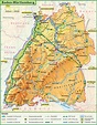 Large detailed map of Baden-Württemberg - Ontheworldmap.com